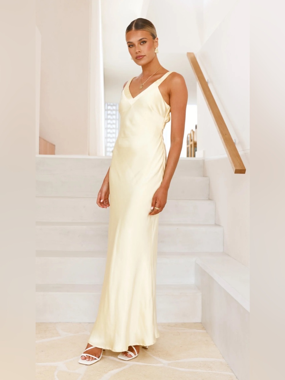 NWT Billy J Andie Maxi Dress - Yellow - Picture 5 of 5
